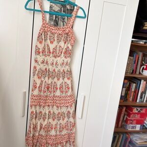 Sincerely Jules Floral Maxi Dress - Cream and Red